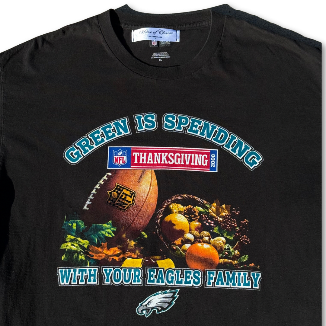 Philadelphia Eagles Thanksgiving Rhinestone Long Sleeve