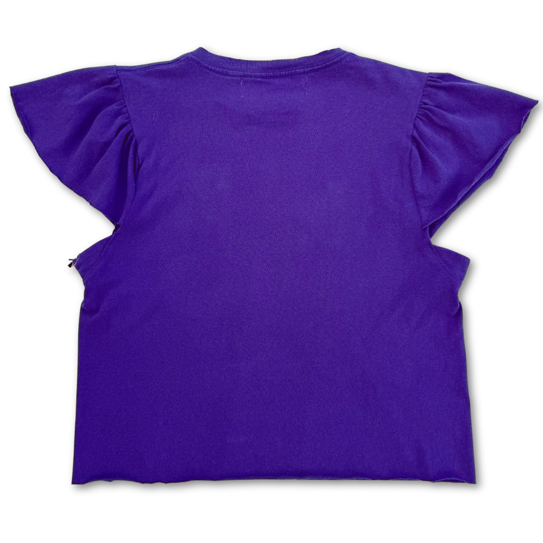 Baltimore Ravens Vintage 1996 Rhinestone Flutter Sleeve T Shirt