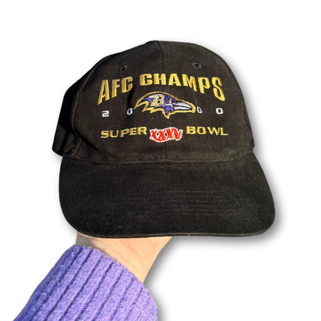 Baltimore Ravens NFL Vintage 2000 Super Bowl XXXV Hat