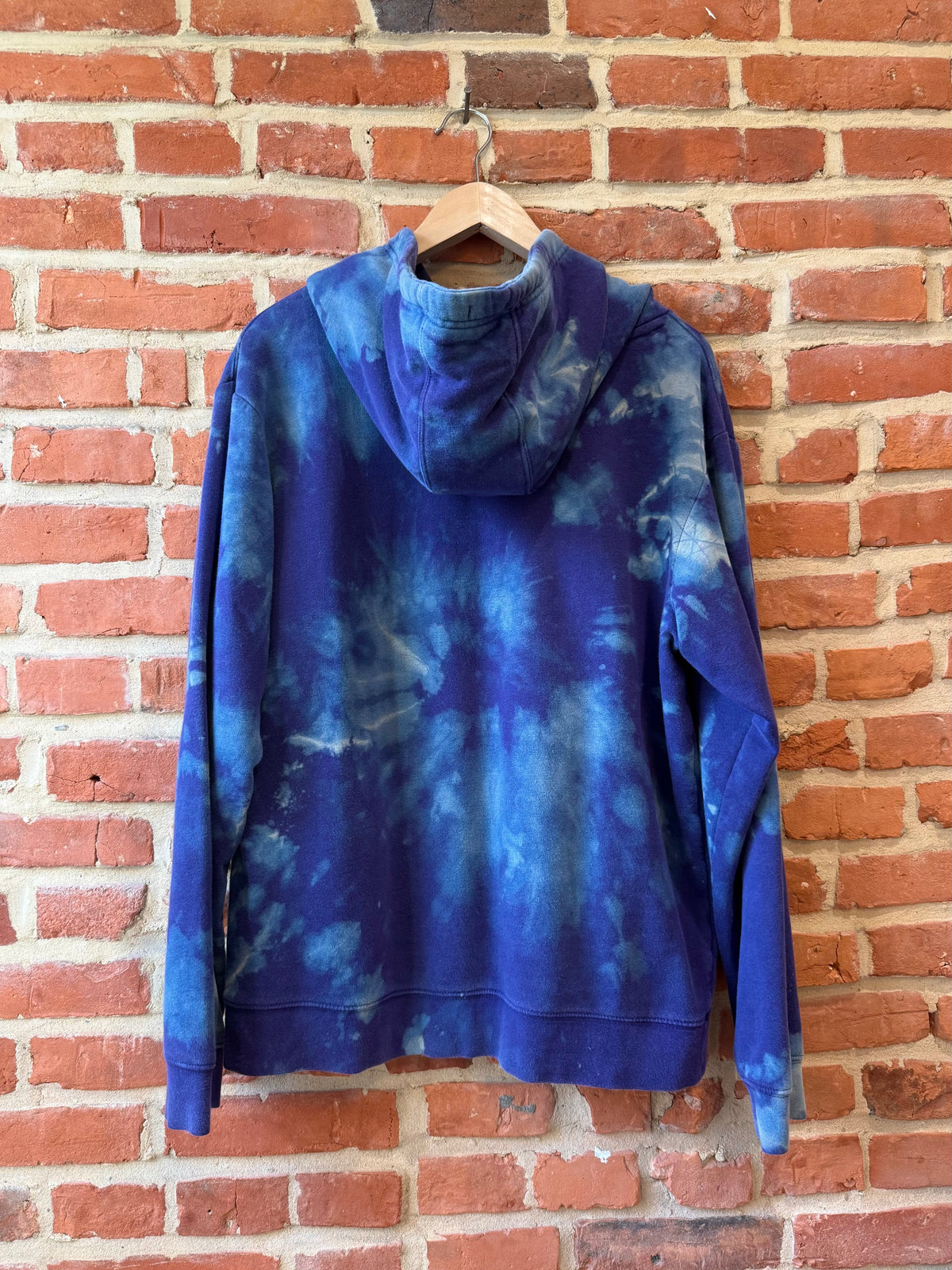 Ravens Bleach Tie Dyed Rhinestone Hoodie