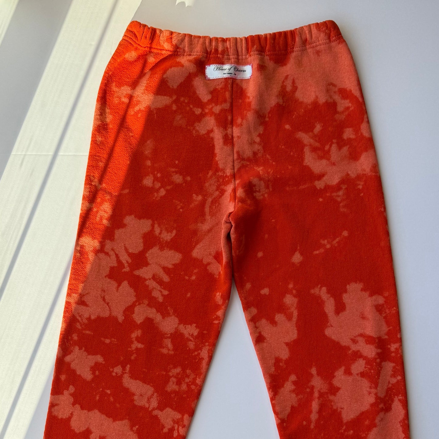 Bleached & Patched ‘Dreamsicle’ Sweatpants