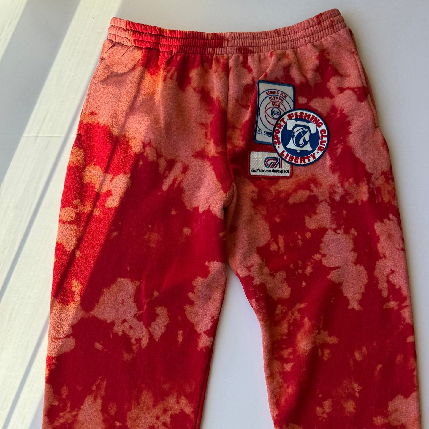 Bleached & Patched ‘Liberty’ Sweatpants