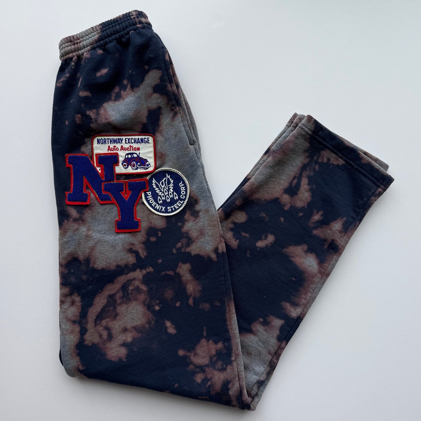 Bleached & Patched ‘Empire State’ Sweatpants