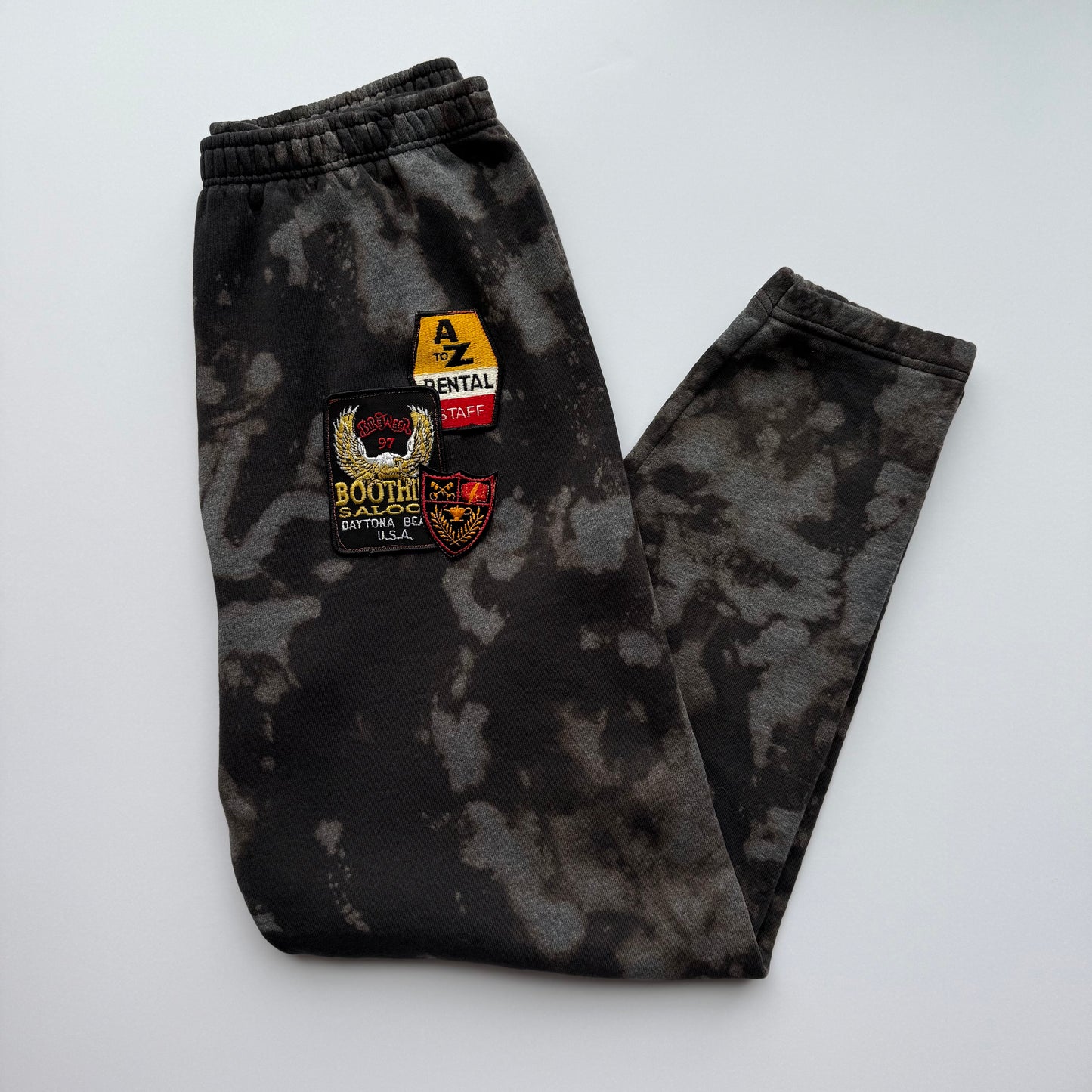 Bleached & Patched ‘Roadster’ Sweatpants