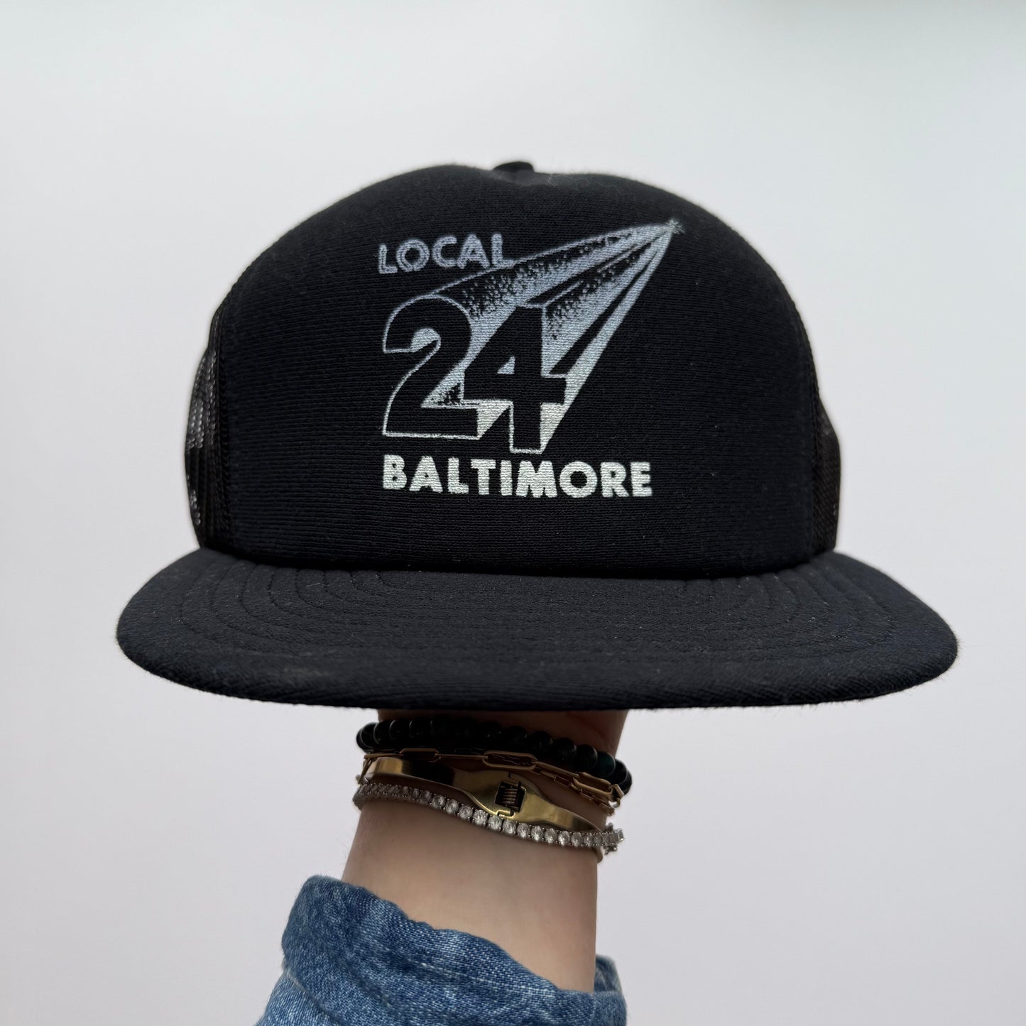 Local 24 Baltimore Union Vintage 90s Trucker Hat