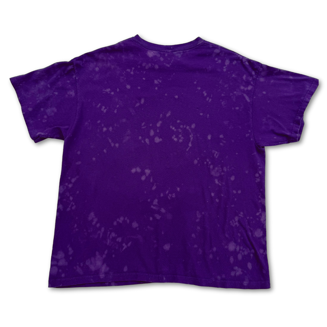 Baltimore Ravens 2012 Superbowl XLVII Studded Bleach Tie Dye Short Sleeve T Shirt