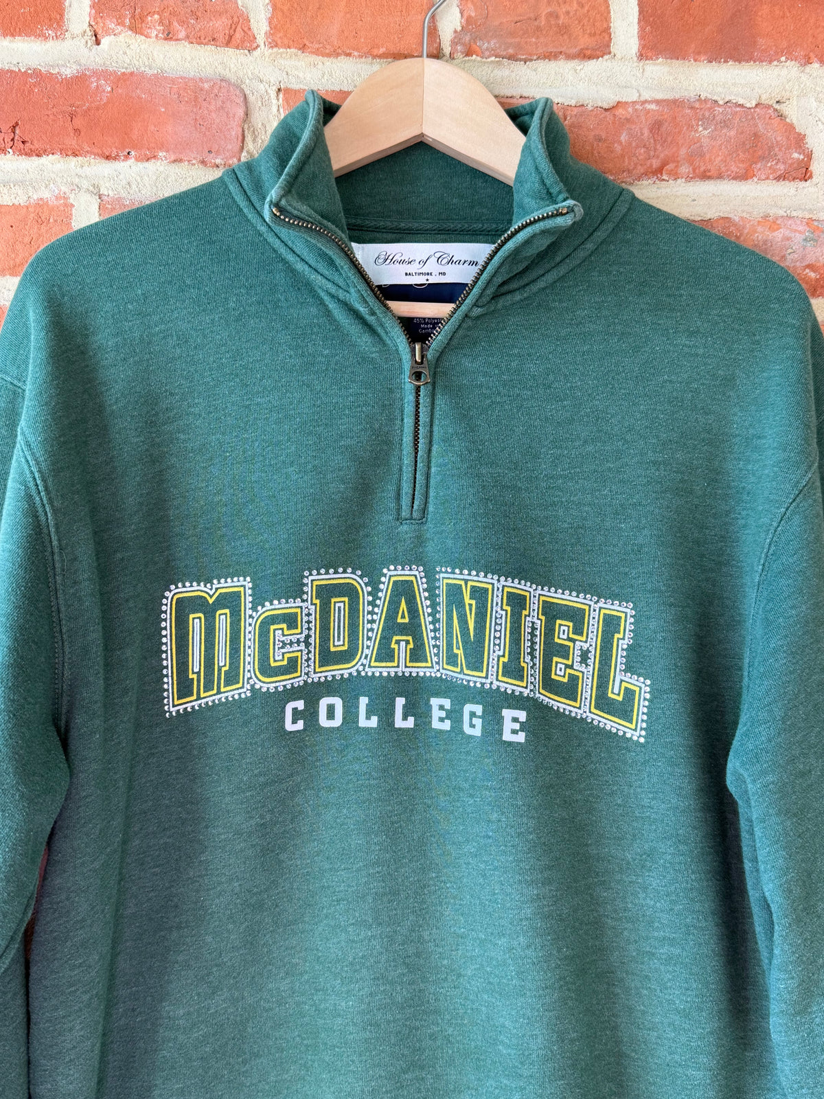 McDaniel College Rhinstone 1/4 Zip