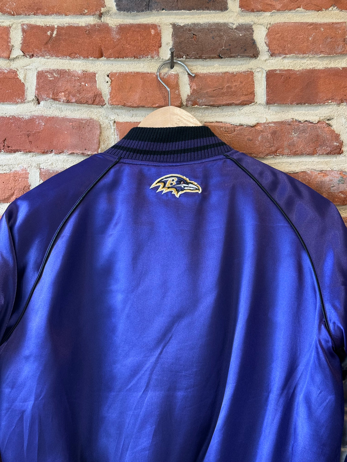 Vintage Ravens Satin Bomber Jacket