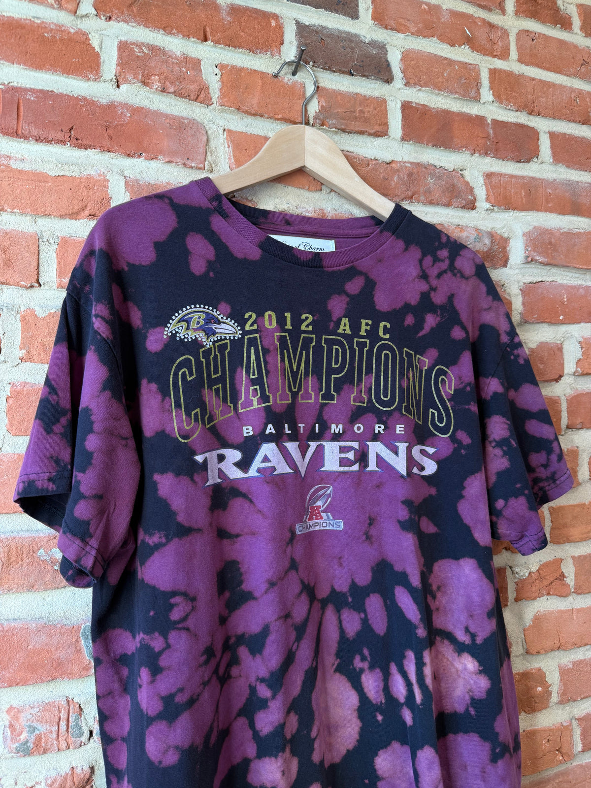 Baltimore Ravens NFL 2012 Tie Dye Rhinestone T Shirt