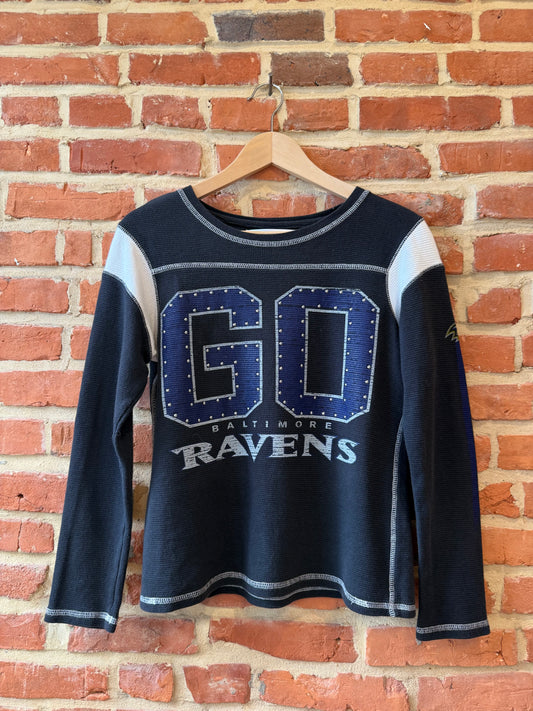 Baltimore Ravens Studded Thermal Long Sleeve T Shirt