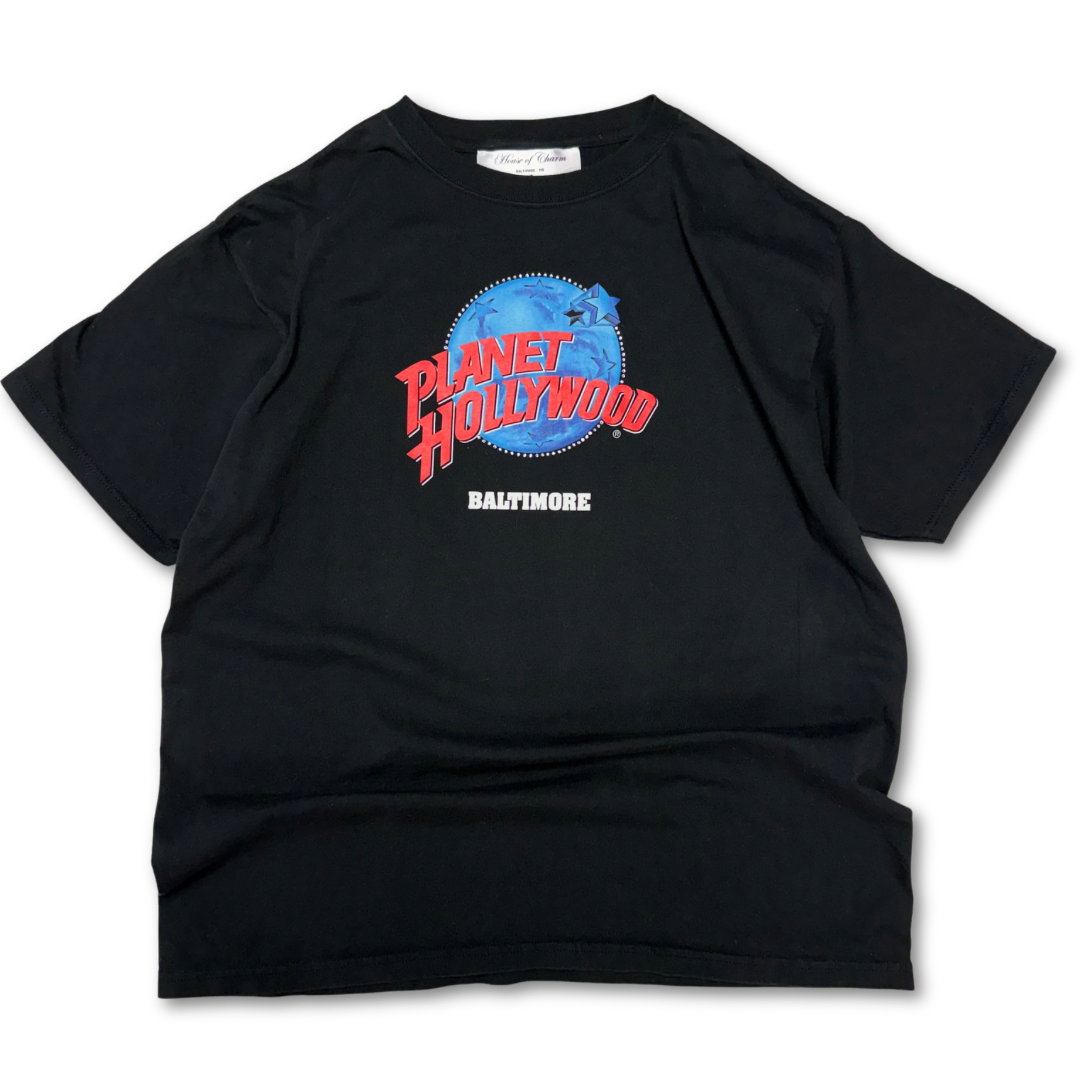 Planet Hollywood Baltimore Rhinestone Bleach Tie Dye Short Sleeve T Shirt