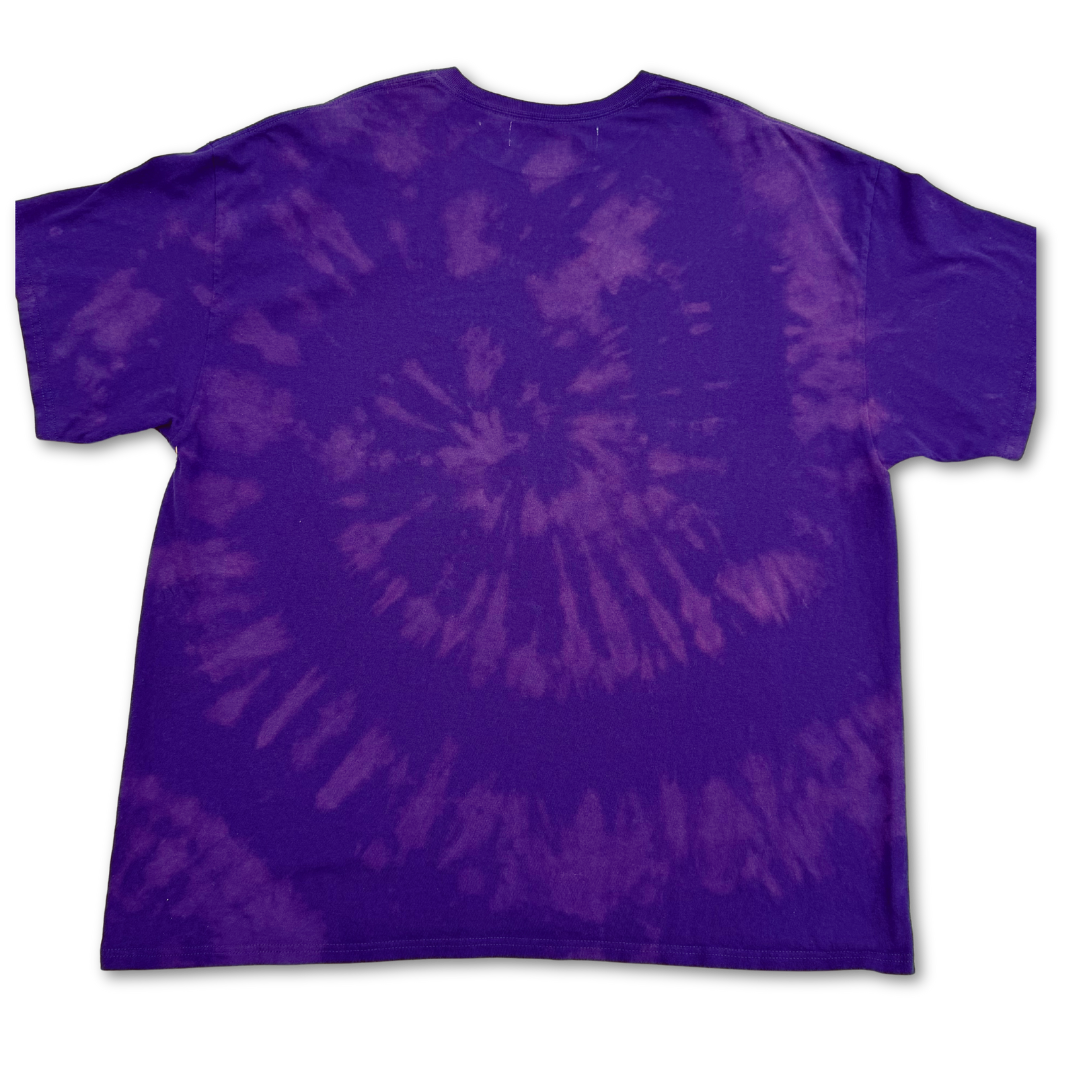 Baltimore Ravens Rhinestone Bleach Tie Dye Short Sleeve T Shirt