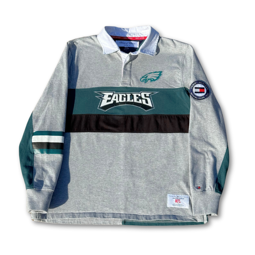 Philadelphia Eagles x Tommy Hilfiger Rhinestone Rugby Polo