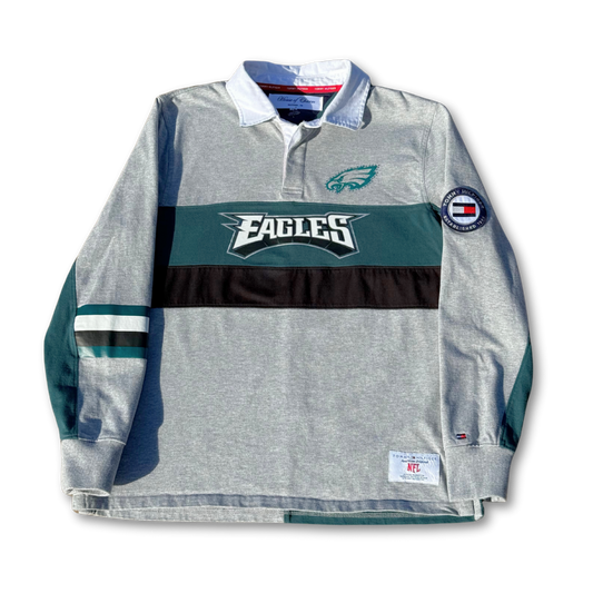 Philadelphia Eagles x Tommy Hilfiger Rhinestone Rugby Polo