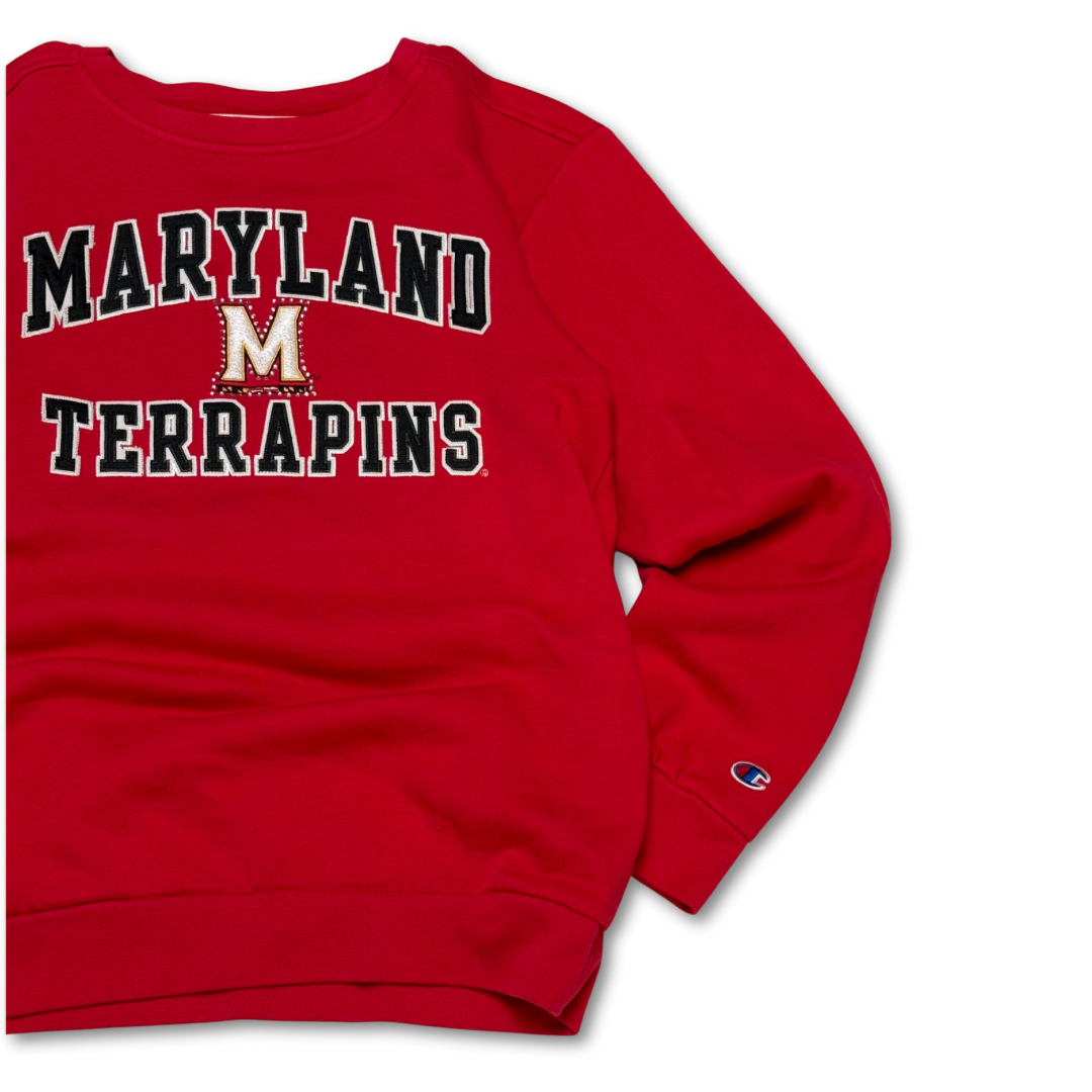 UMD Champion Rhinestone Crewneck