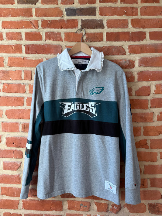 Philadelphia Eagles x Tommy Hilfiger Rhinestone Lace Rugby Polo