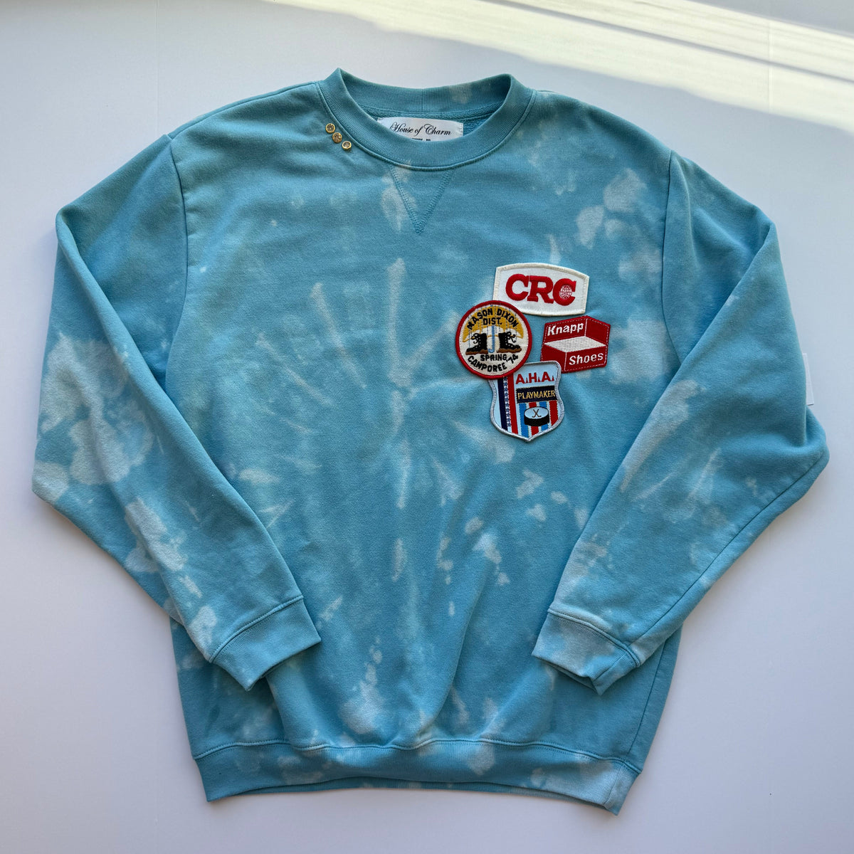 Bleached & Patched ‘Camporee’ Crewneck