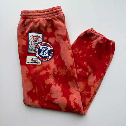 Bleached & Patched ‘Liberty’ Sweatpants