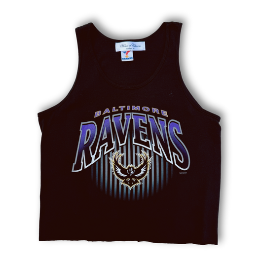 Baltimore Ravens Vintage 1996 Rhinestone Cropped Tank