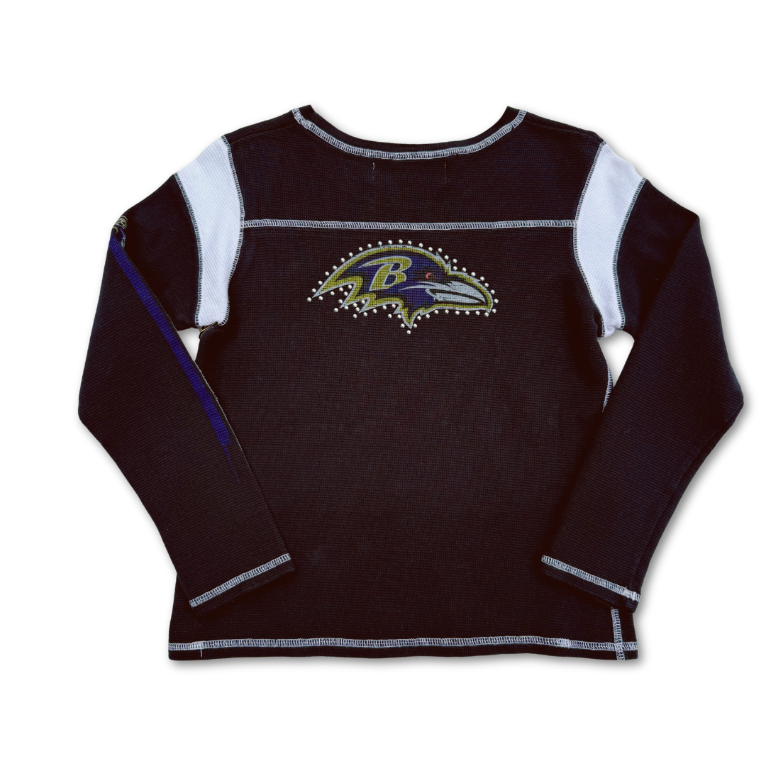 Baltimore Ravens Studded Thermal Long Sleeve T Shirt