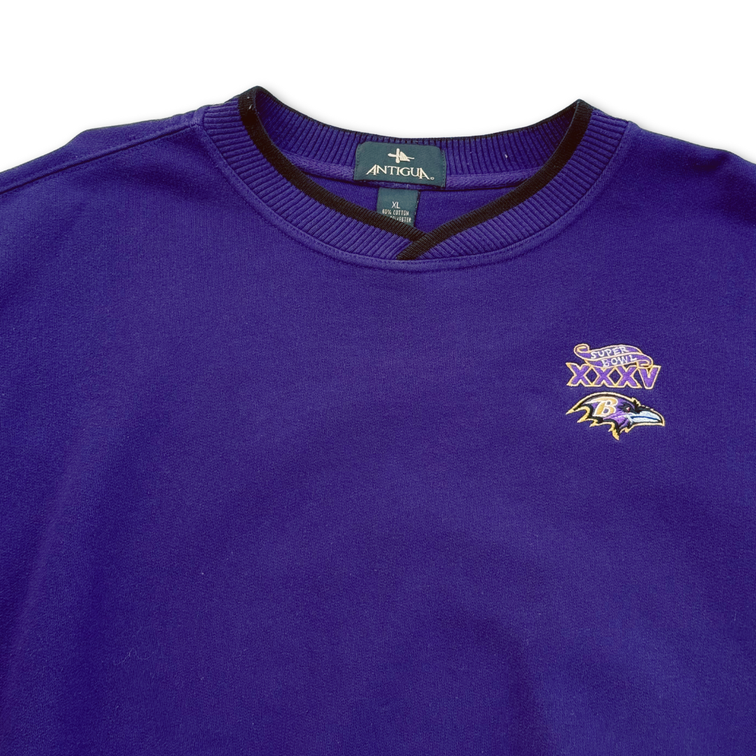 Baltimore Ravens Vintage 2001 Super Bowl XXXV Crewneck