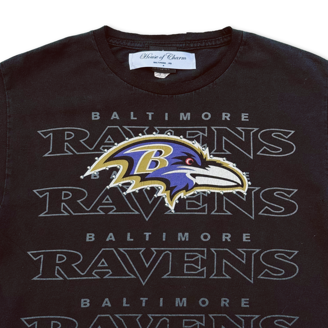 Baltimore Ravens Studded Short Sleeve T Shirt